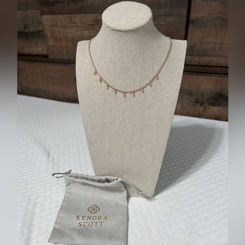 Kendra Scott Addison Choker Rose Gold Necklace